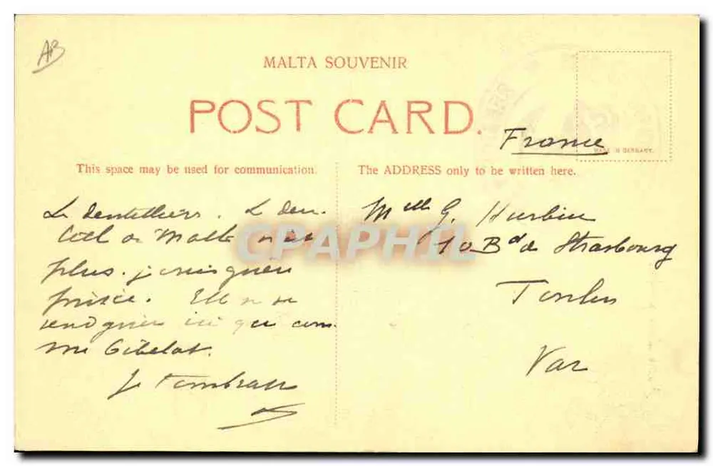 Malta Trabalhadora de renda — Carte postale souvenir maltaise — editor não visível - Verso