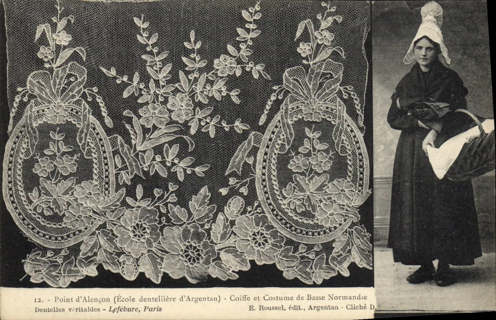 Point d'Alençon - Spitze und Tracht der unteren Normandie — Lefebure, Paris - Vorderseite