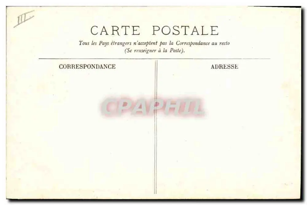 Argentan — echte Spitze — E. Roussel, Verlag Argentan, Cliché D. - Rückseite