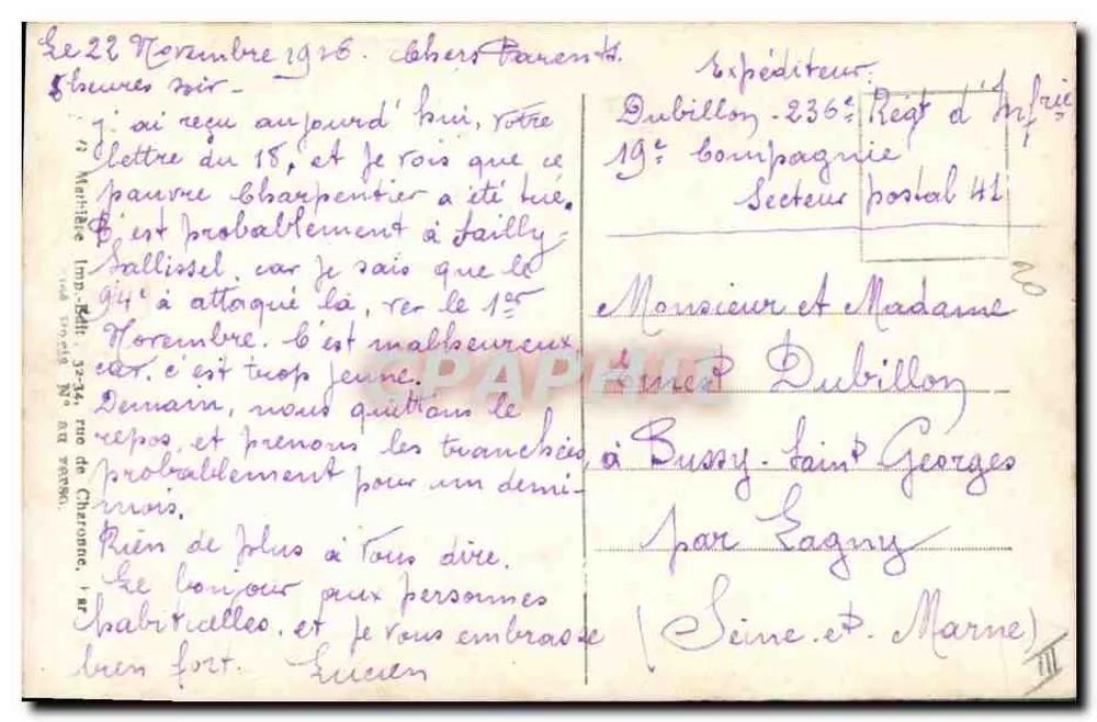 Die Sprache der Schützengräben (4) — militärische Karikaturen — IGMT - Rückseite
