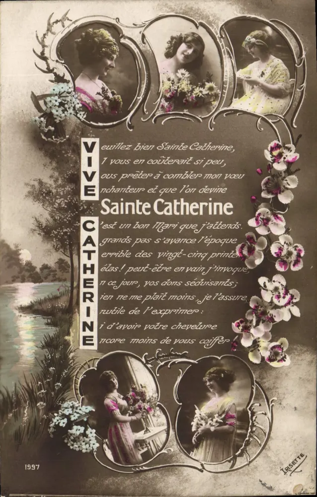 Sainte Catherine — VIVE SAINT CATHÉRINE — Irissette, n° 1997 - Vorderseite