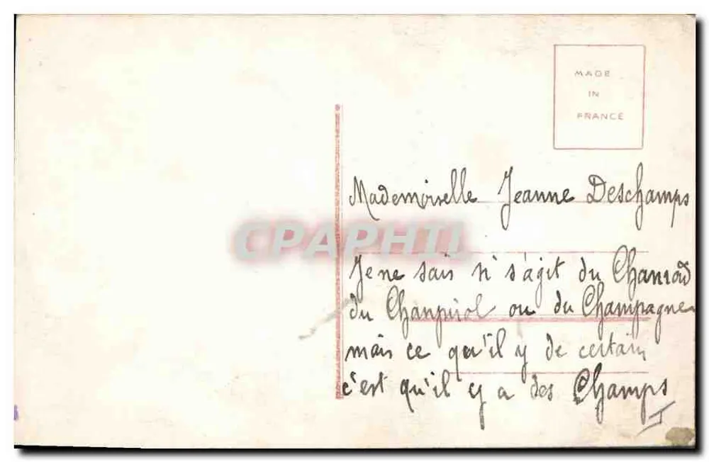 Sainte Catherine — VIVE SAINT CATHÉRINE — Irissette, n° 1997 - Rückseite