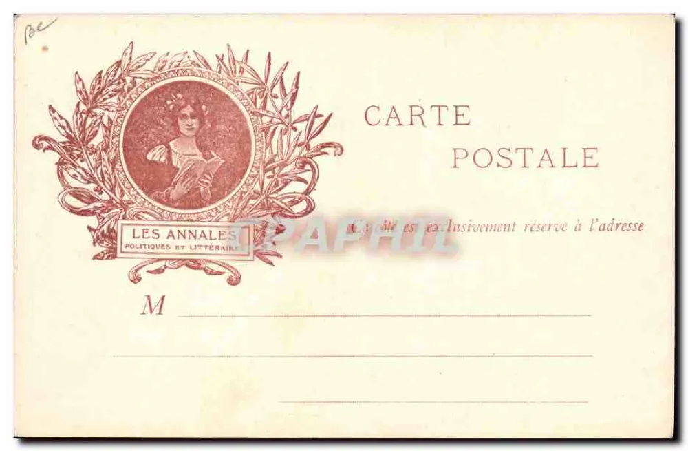 H. De Parville — Retrato em um interior — Les Annales Politiques et Littéraires - Verso