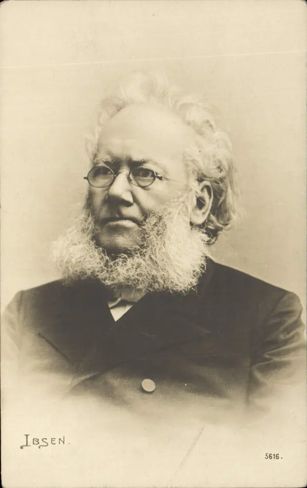 Henrik Ibsen — retrato — editor E.W. N° 890 - Frente