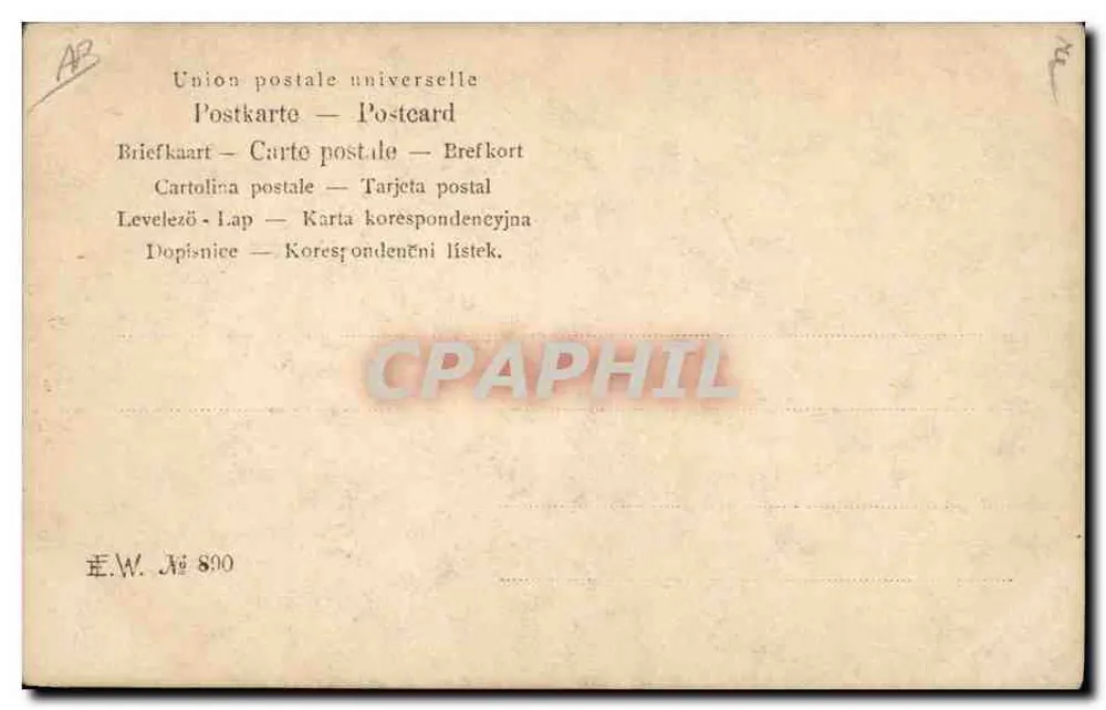 Henrik Ibsen — retrato — editor E.W. N° 890 - Verso