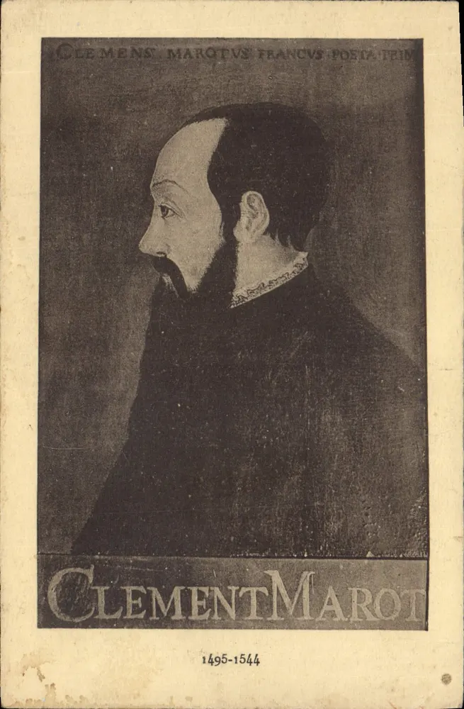 Clement Marot — portrait en buste — Éditions de W. La Causé, Nœully-sur-Seine - Frente