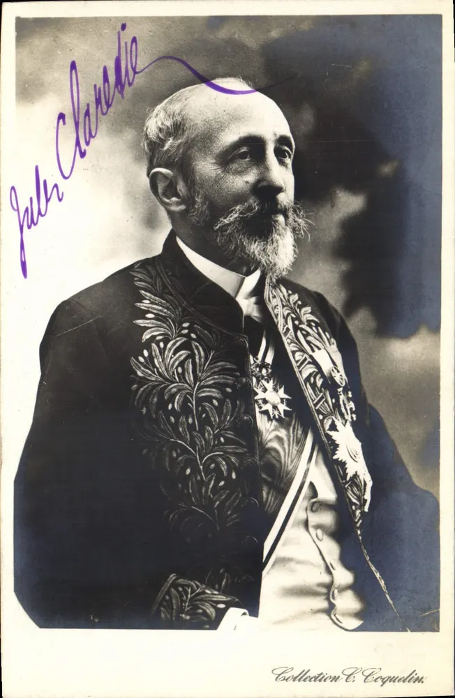 Julien Claretie — retrato oficial — Coleção E. Coquelin - Frente