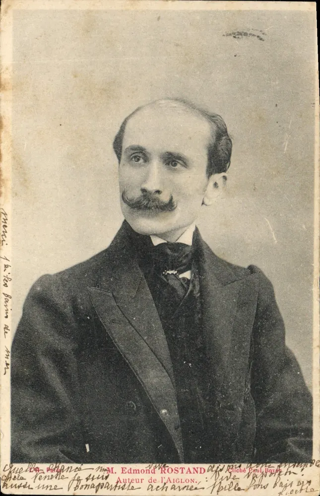 Edmond Rostand — Autor do Aiglon — Cliché Paul Bayes - Frente
