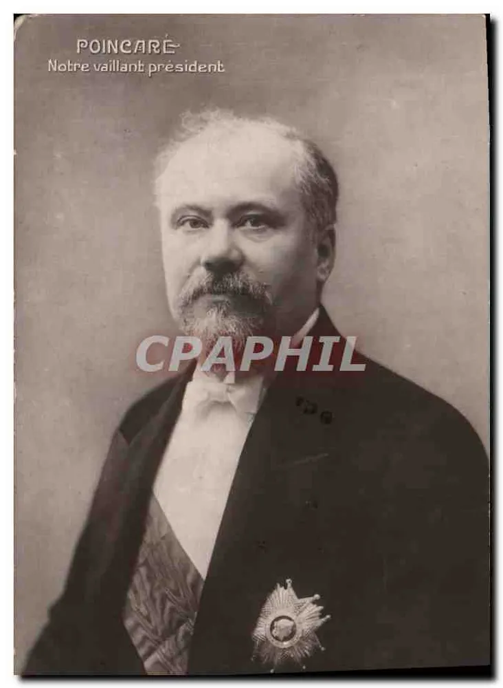 Poincaré — Nuestro valiente presidente — Galería Patrioïque N° 28 - Anverso
