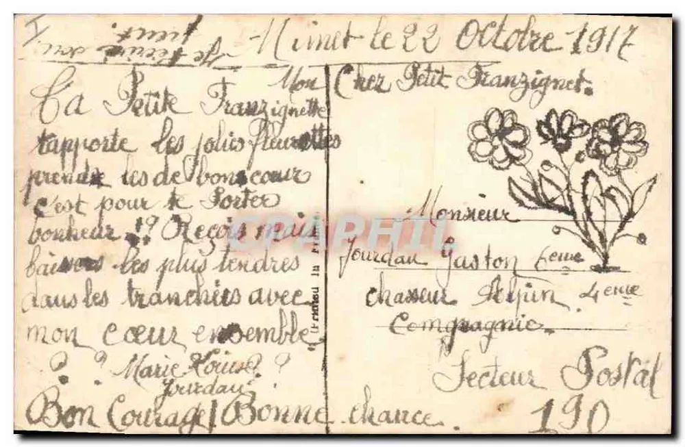Frau in einem Herz — Landschaft — DIX 640/3 - Rückseite