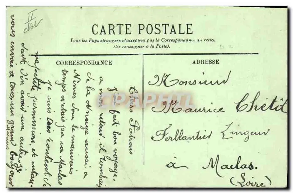 Nîmes — Les Arènes — Courses de Taureaux — éditeur LL. - Verso