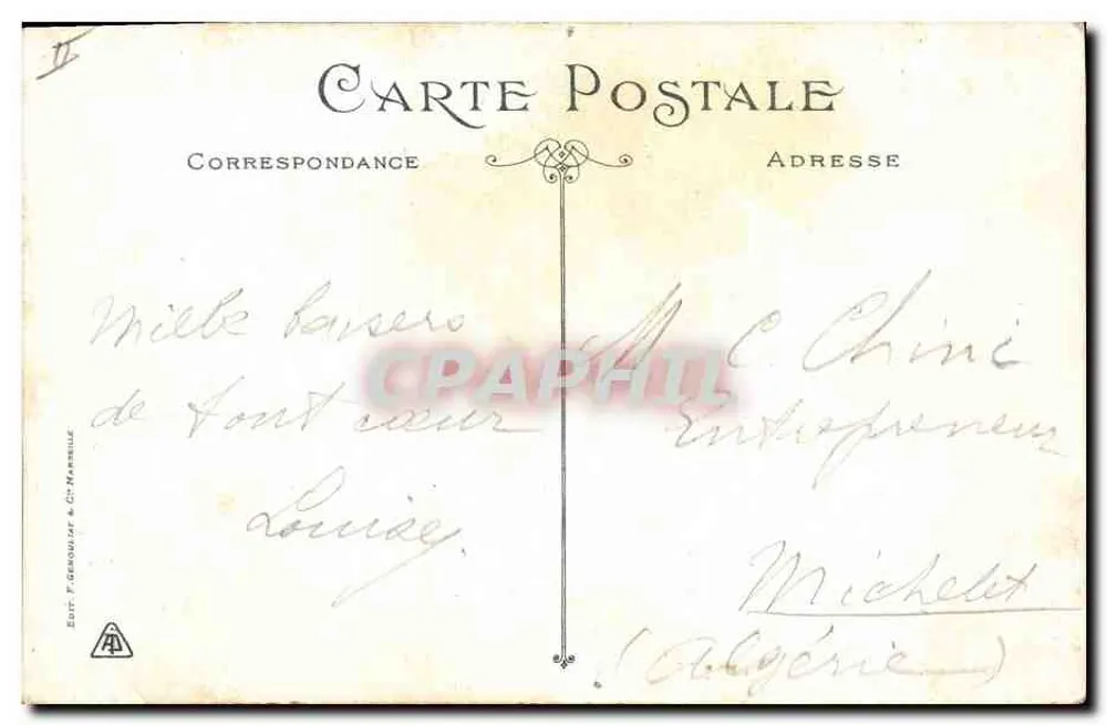 Stierkampf — Eintritt der Cuadrillas — F. Geroult & Cie Marseille - Rückseite