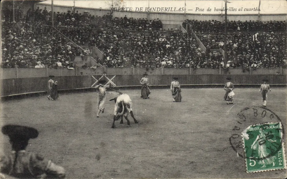 Kampf mit dem Stier — Banderilla-Serie — Edition Michel et Forgest, Bordeaux - Vorderseite
