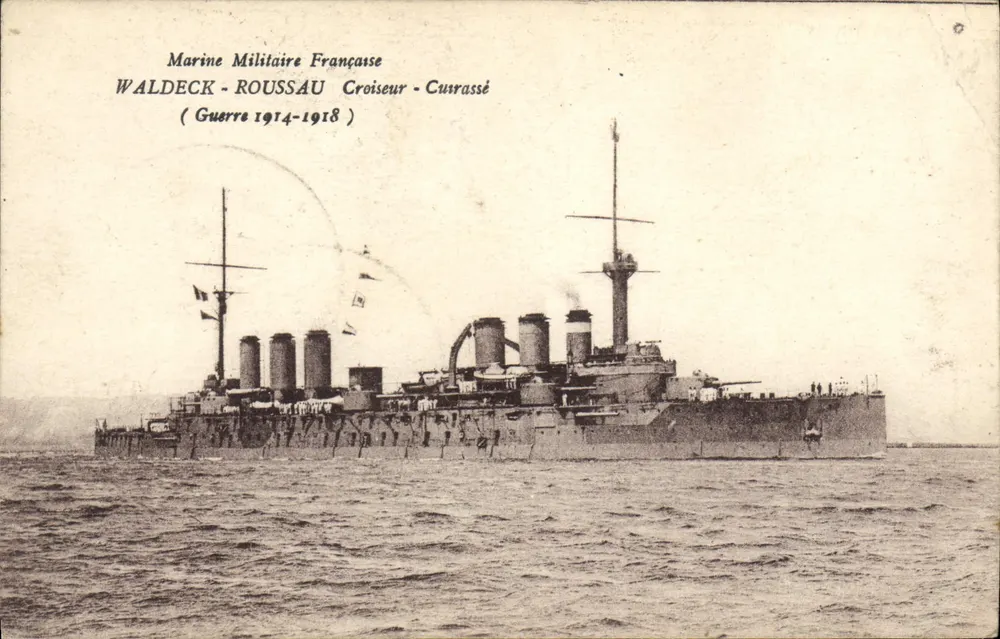 Panzerkreuzer Waldeck-Rousseau — Französische Marine — Krieg 1914-1918 - Vorderseite