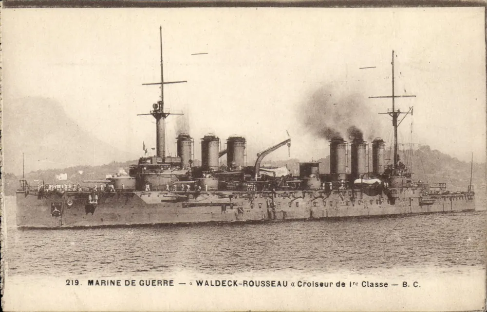 Kriegsmarine « Waldeck-Rousseau » — Kreuzer der 1. Klasse — B.C. — n°219 - Vorderseite