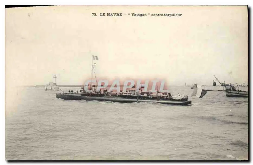 Le Havre — "Yatagan" Torpedoboot — Serie 73 - Vorderseite