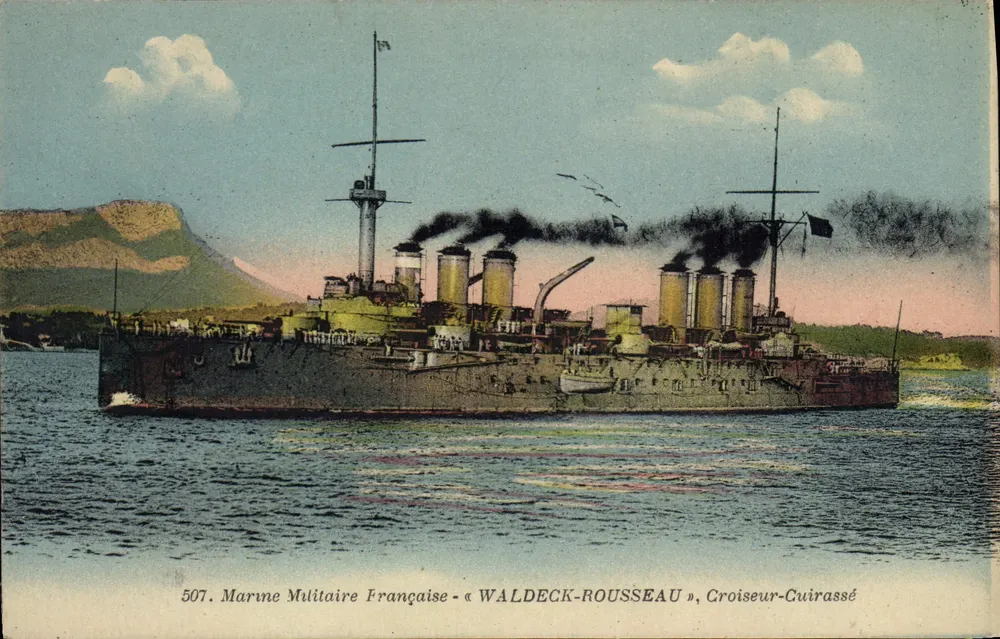 Marine Militaire Française - « WALDECK-ROUSSEAU », Kreuzer-Panzerschiff — unbekannter Verleger, Seriennummer 507 - Vorderseite