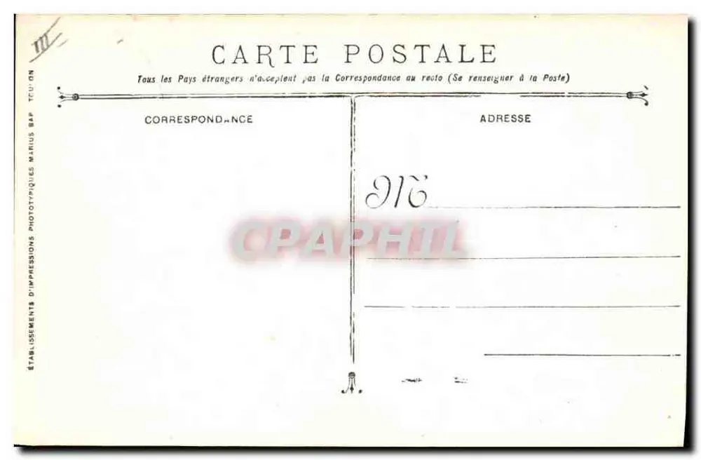 Waldeck-Rousseau - Panzerkreuzer — Französische Marine — Verleger: Établissements d’Impressions Phototypiques - Rückseite