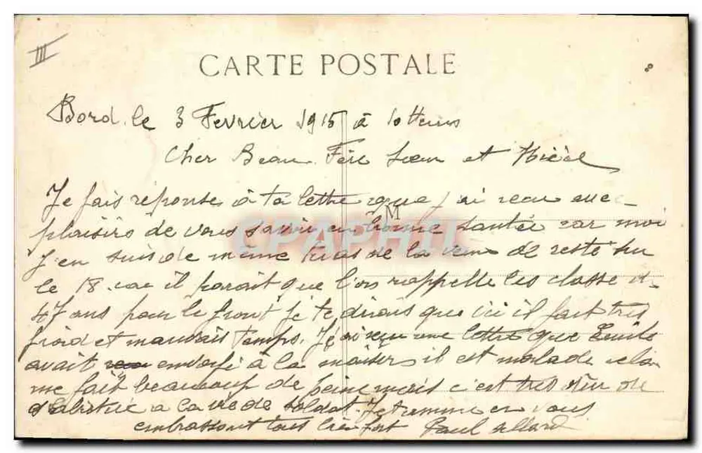 Waldeck-Rousseau — Französischer Kriegsschiff der ersten Klasse — H. Grimaud et Cie, 54 rue Mazenod, Marseille - Rückseite