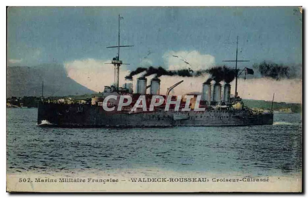 Waldeck-Rousseau — Kreuzer-Linienschiff — Französische Marine — Verlag Gensouin, n°507 - Vorderseite