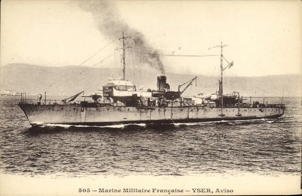 Yser — Aviso — Marinha Militar Francesa — n°505 - Frente