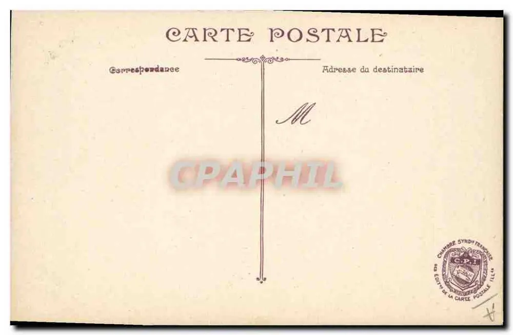 Geral Joffre — retrato em uniforme — Fot. M. Manuel, n° 03 - Verso