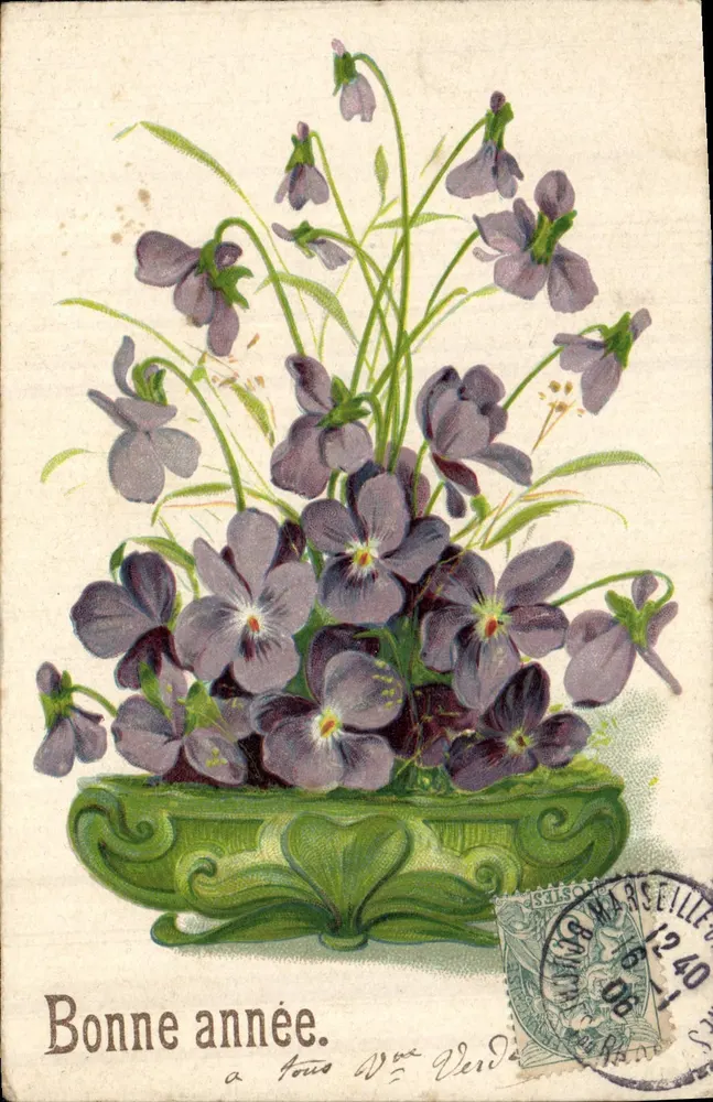 Violas — Boas festas — Editor V. Verde - Frente