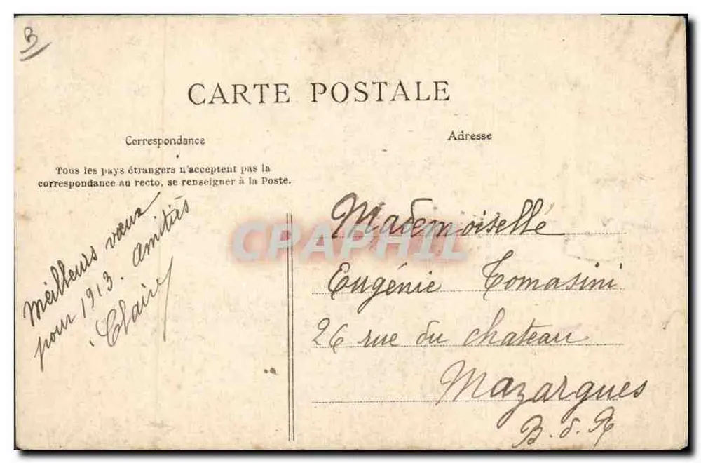 Die Normandie — Typen und Trachten. Eine Vorlesung über Spitze — Antike Ansichtskarte Nr. 84 - Rückseite