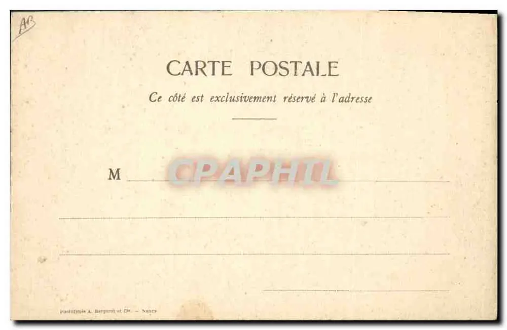 Las Enaguas — Punto de Bruselas — Editor A. Bergeret y Cie, Nantes - Reverso