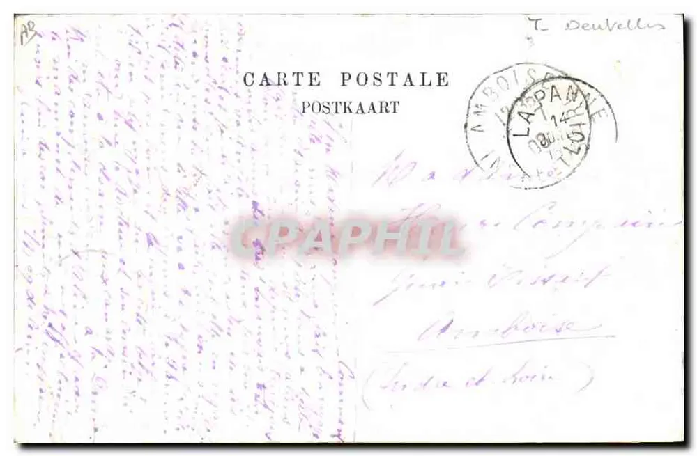 Flemische Dentellière — Schwarz-Weiß-Porträt — Verlag VE D, Nr. 466 - Rückseite