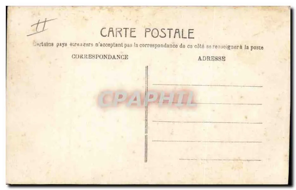 Liebeskorrespondenz — M.F. Paris abgegeben — n°837 - Rückseite