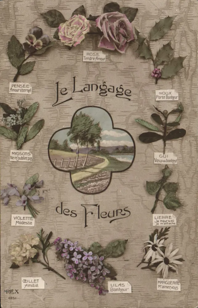 Die Sprache der Blumen — REX 4251 — Verlag REX - Vorderseite