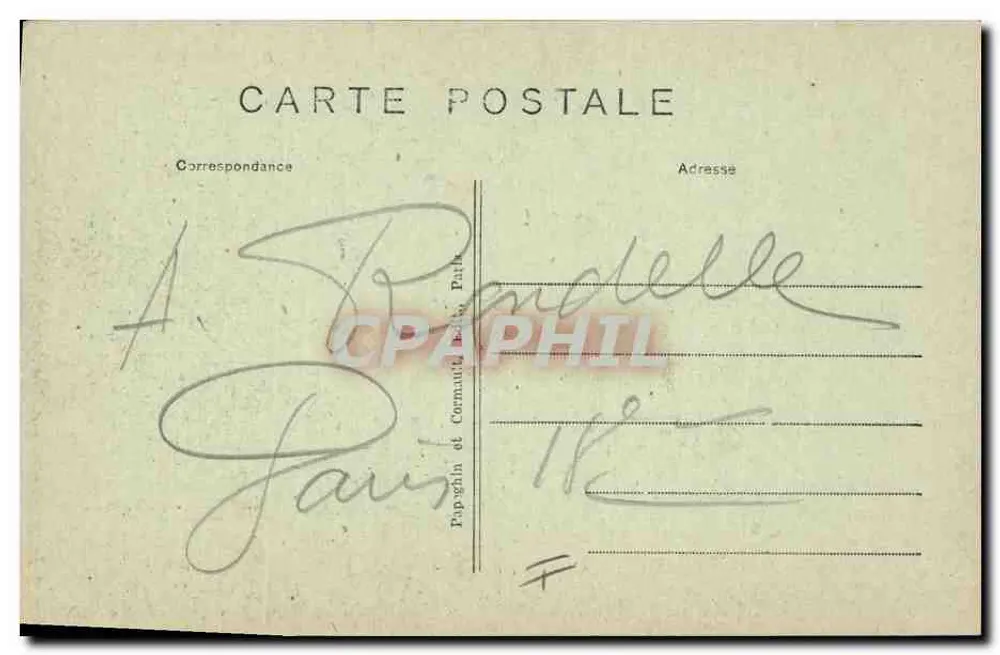 Herr Alexandre Millerand — Präsident des Rates der Minister und zum Präsidenten der Französischen Republik gewählt am 23. September 1920 — A.P. Cliché Manuel - Rückseite