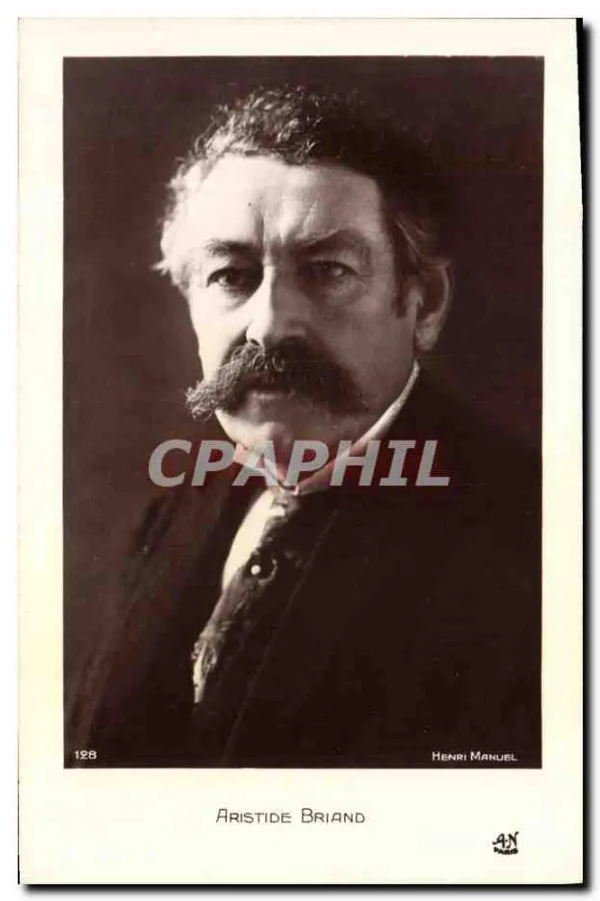 Aristide Briand — portret — Henri Manuel, n°128 - Awers