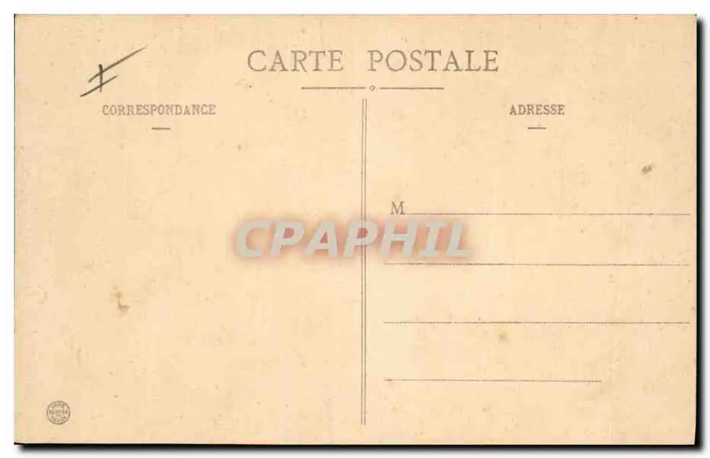 Herr Poincaré — Präsident der Republik — Handkarte - Rückseite