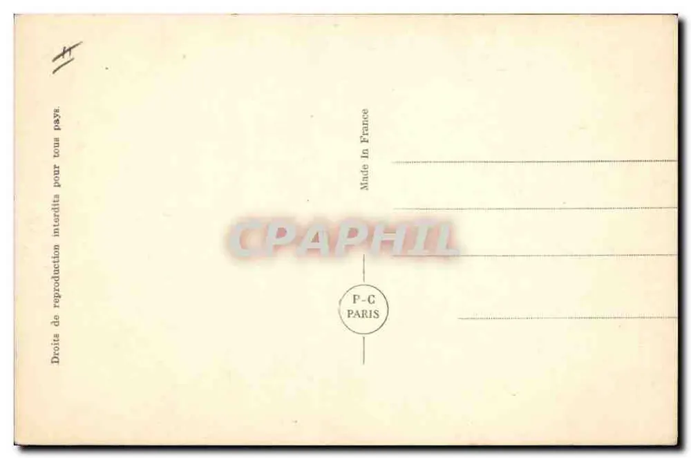 Albert Lebrun — Presidente da República Francesa — PC Paris - Verso