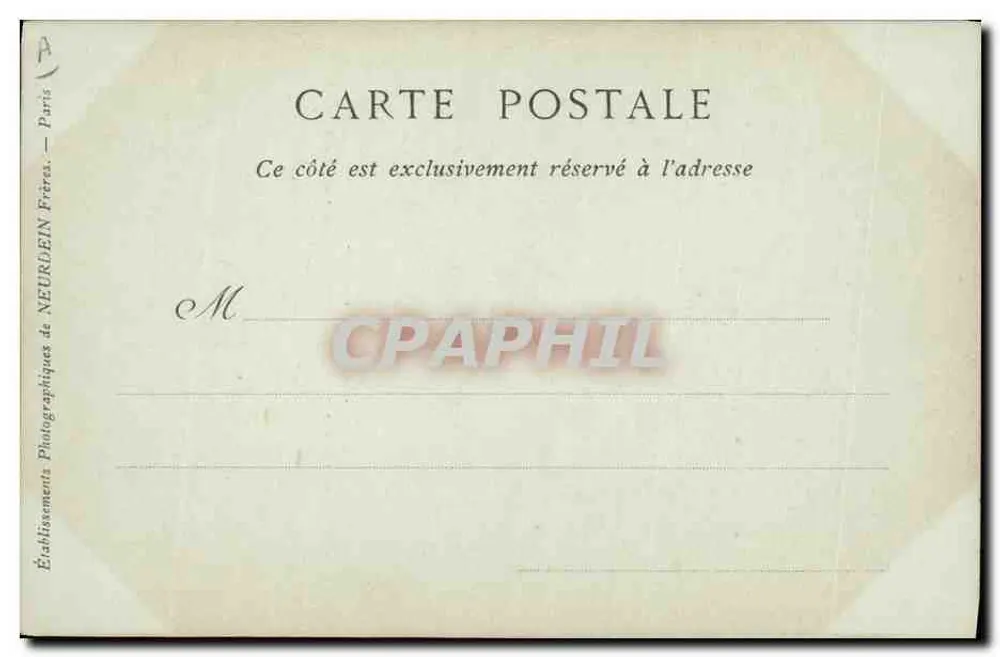 Walter Scott — retrato gravado — Coleções ND Phot, n° 353 - Verso