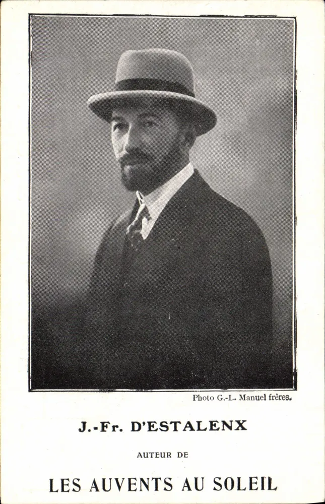 J.-Fr. D'Estalenx — Autor von 'Les Auvents au Soleil' — Foto G.-L. Manuel frères - Vorderseite