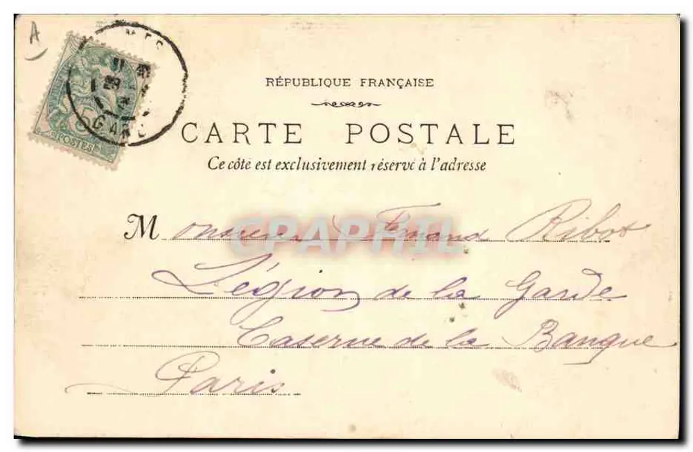 Stierkampf — Puntillero gibt den Todesstoß — Phototypie F. Lacour — Marseille - Rückseite