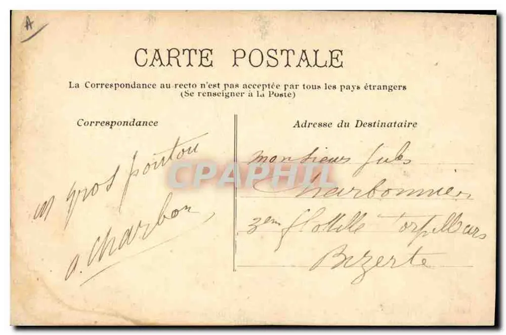 Trem de arrasto — Bordeaux — Editor: Archibald et Frères, Bordeaux - Verso