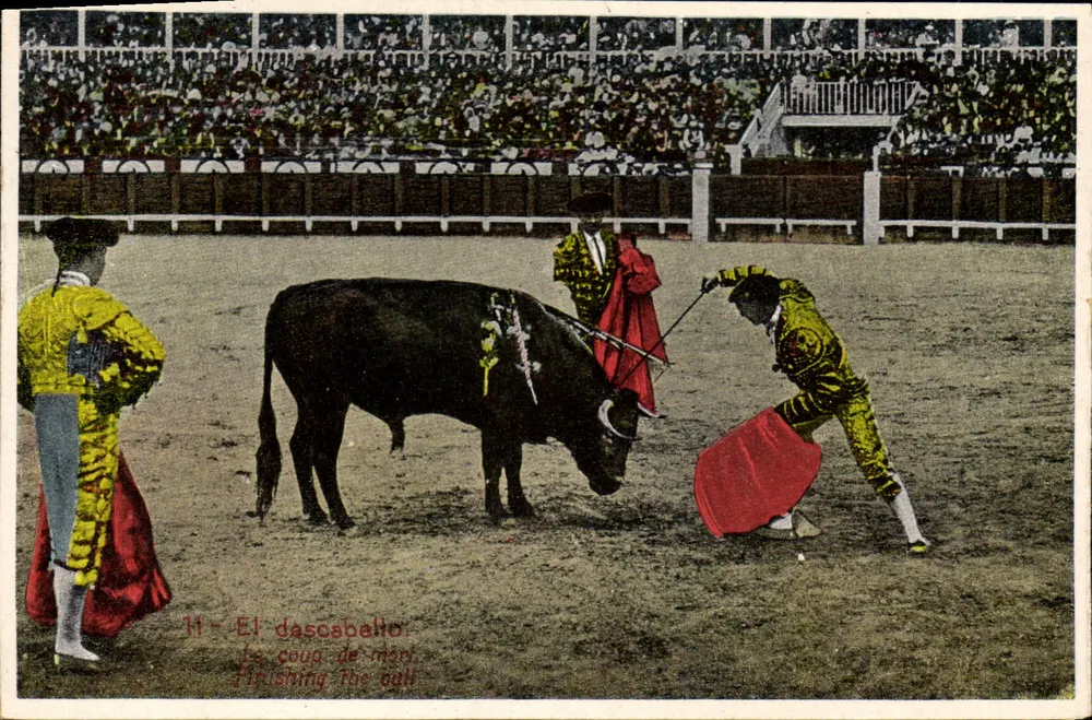 Corrida de touros — O golpe da morte — Corrida de Toros n. 71 m. - Frente