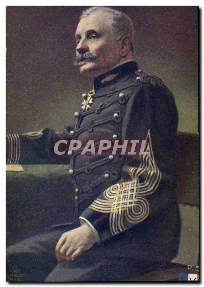 General in Uniform — Portrait — Foto von L. Piron, Paris - Vorderseite