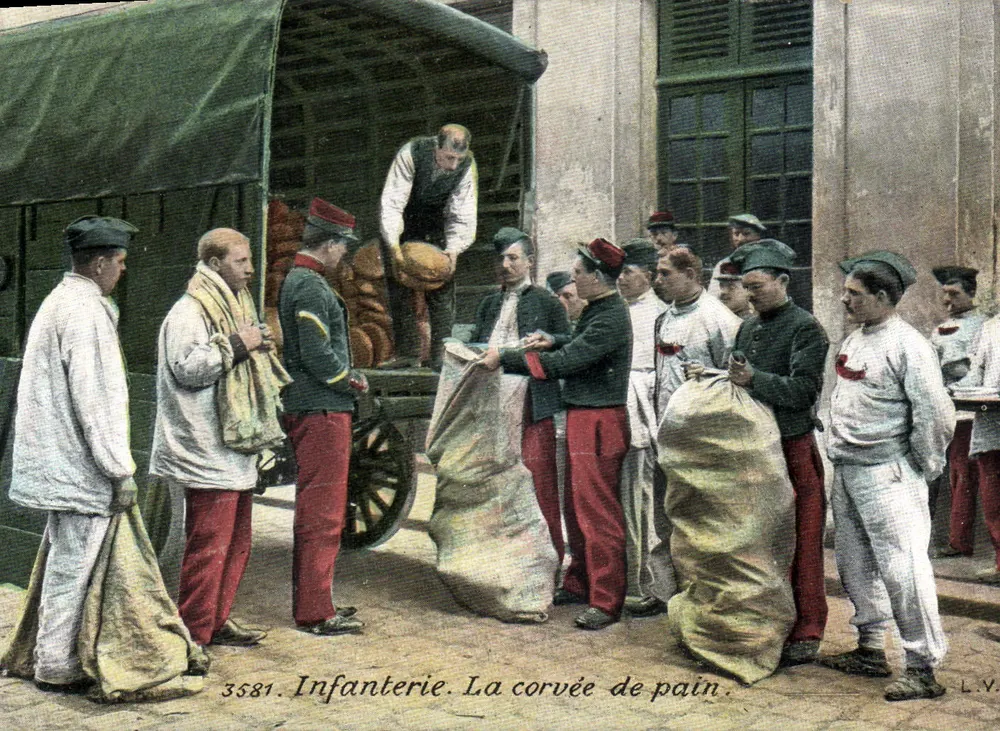 Infanterie — Die Brotverteilung — L.V. n° 3581 - Vorderseite