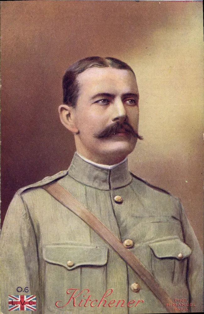 Generał Kitchener — Lord Horatio Herbert — Fot. H. Manuel, Paryż - Awers