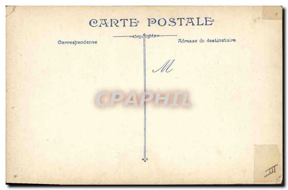 Portrait d'un officier — en uniforme de l'armée française avec képi rouge et décorations — éditeur non visible - Verso