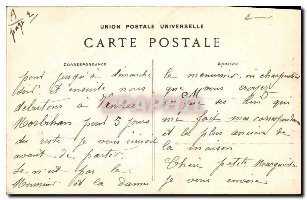 Fouesnantaises — Estudo das Coifas da Bretanha — Coleção Villard, Quimper - Verso