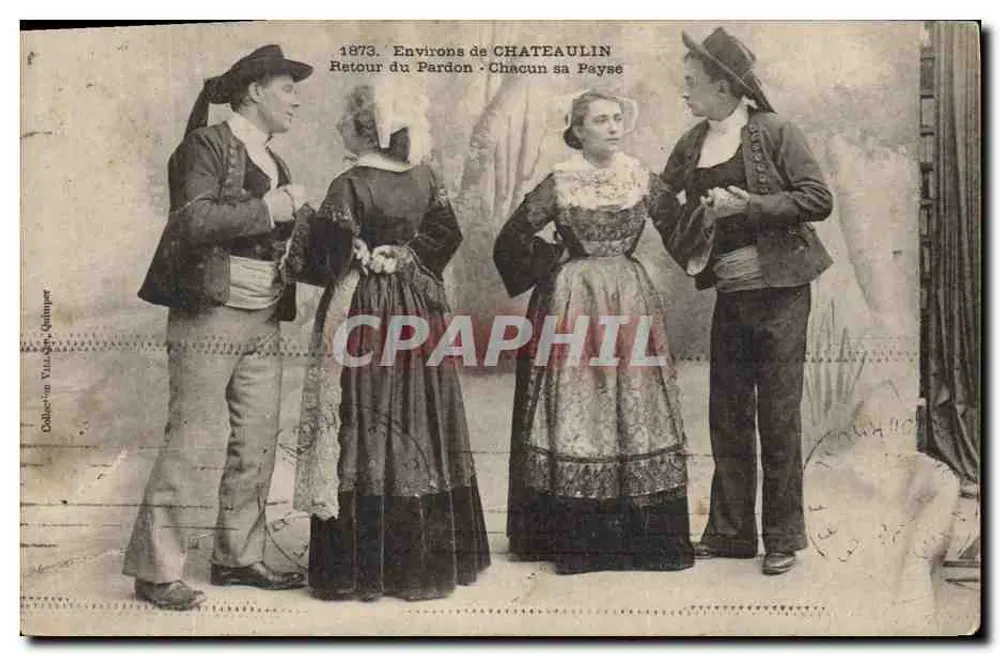 Um Chateaulin — Rückkehr des Pardons — Jeder sein eigenes Payse — Collect. Vial - Quimper - Vorderseite