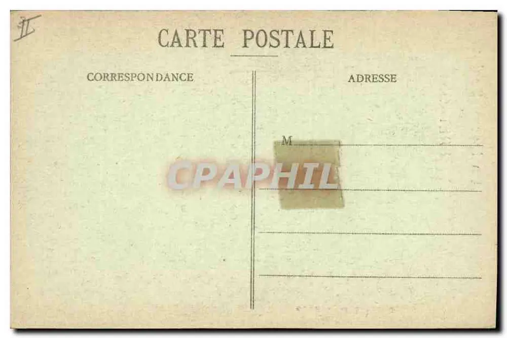 Dois crianças em traje bretão — Um Alegre Olá da BRETAGNE — Coleção E. Hanoné, Sr.B. n°4166 - Verso