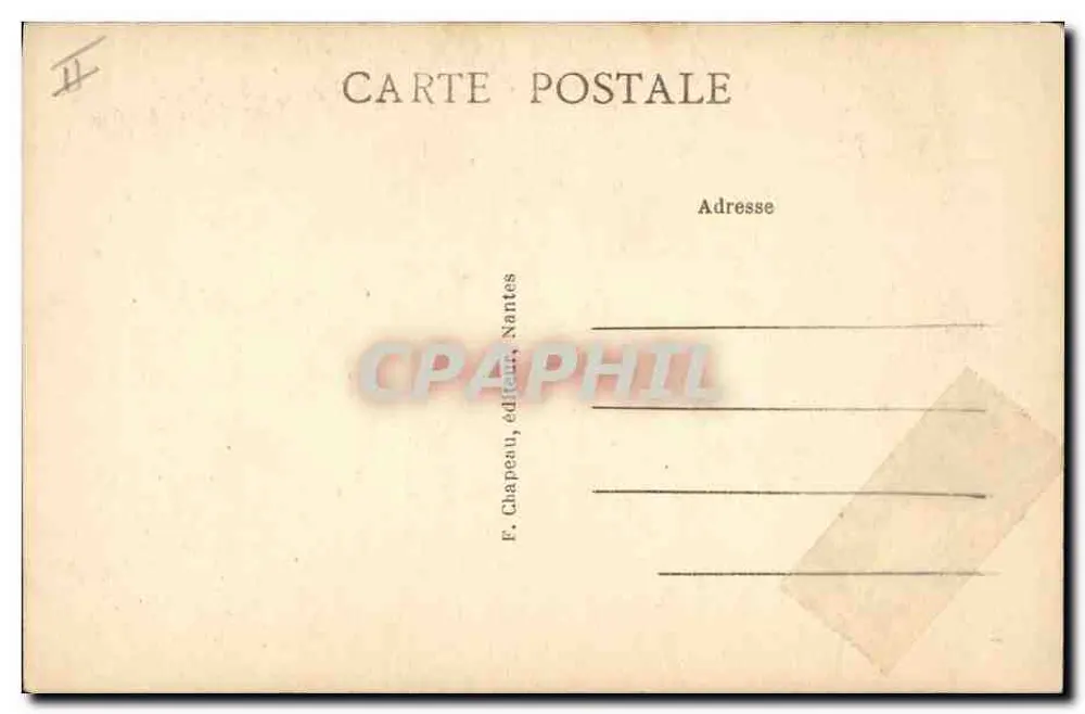 Na Bretanha — Irmão e Irmã — F. Chapeau, Nantes, n°11 - Verso