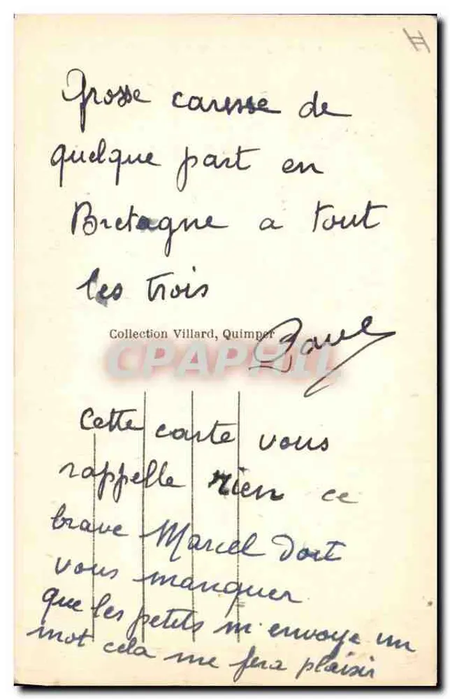 In der Bretagne — Um den Lit Clos — Eintritt in die Ehezimmer - Rückseite